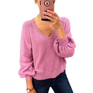 Pink Cozy Slouchy Sweater